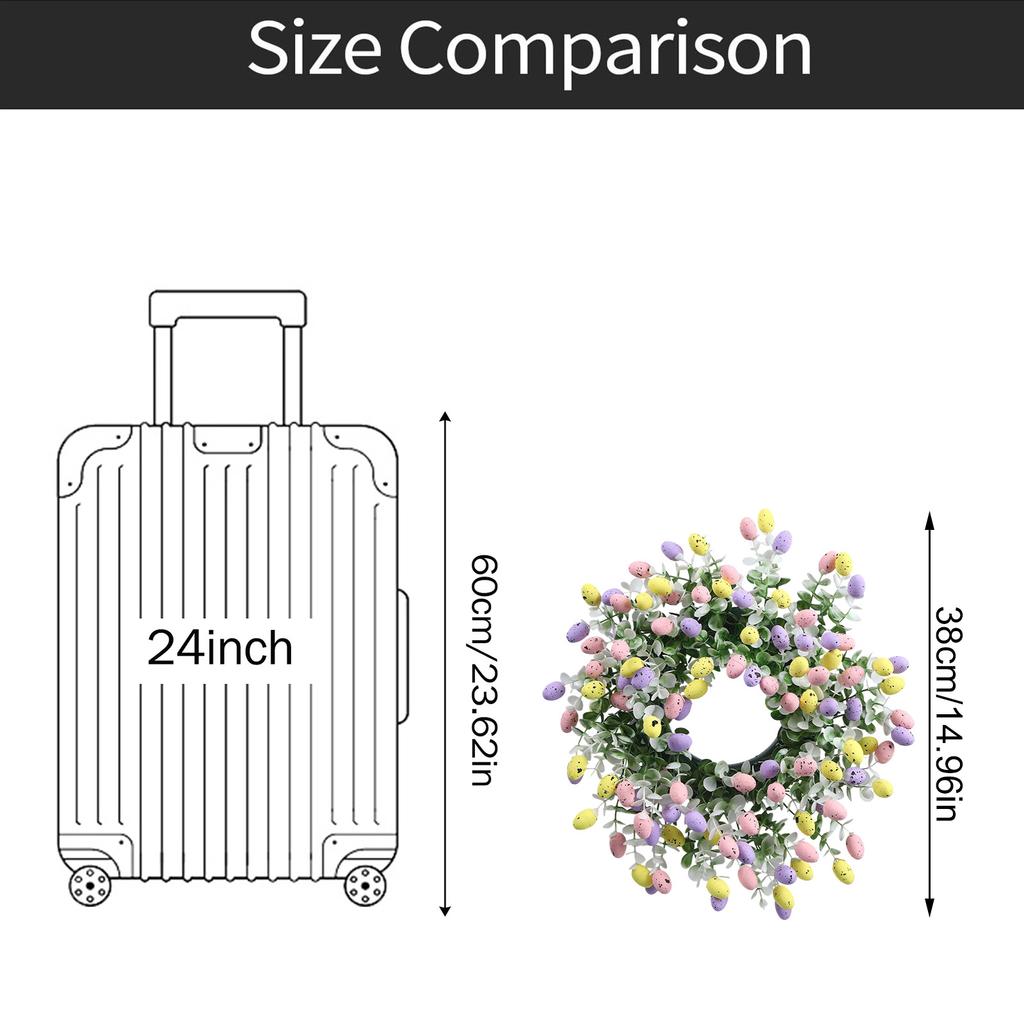 Великодній Зайчик Вінок Штучний Вінок Ірландський Кухонний Шафа Вінок Підсвічник Вінок Вхідні Двері Веранда Вінок ...