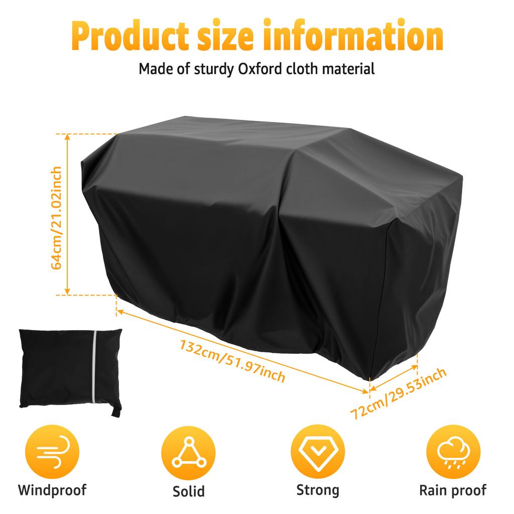 Mobility Scooter Cover Waterproof Oxford Cloth Car Toy Cover Dust Sun UV Snow Outdoor Equipment Protector Cover With Drawstring