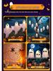 Luminous LED Ghost String Lights: Outdoor Halloween Decoration