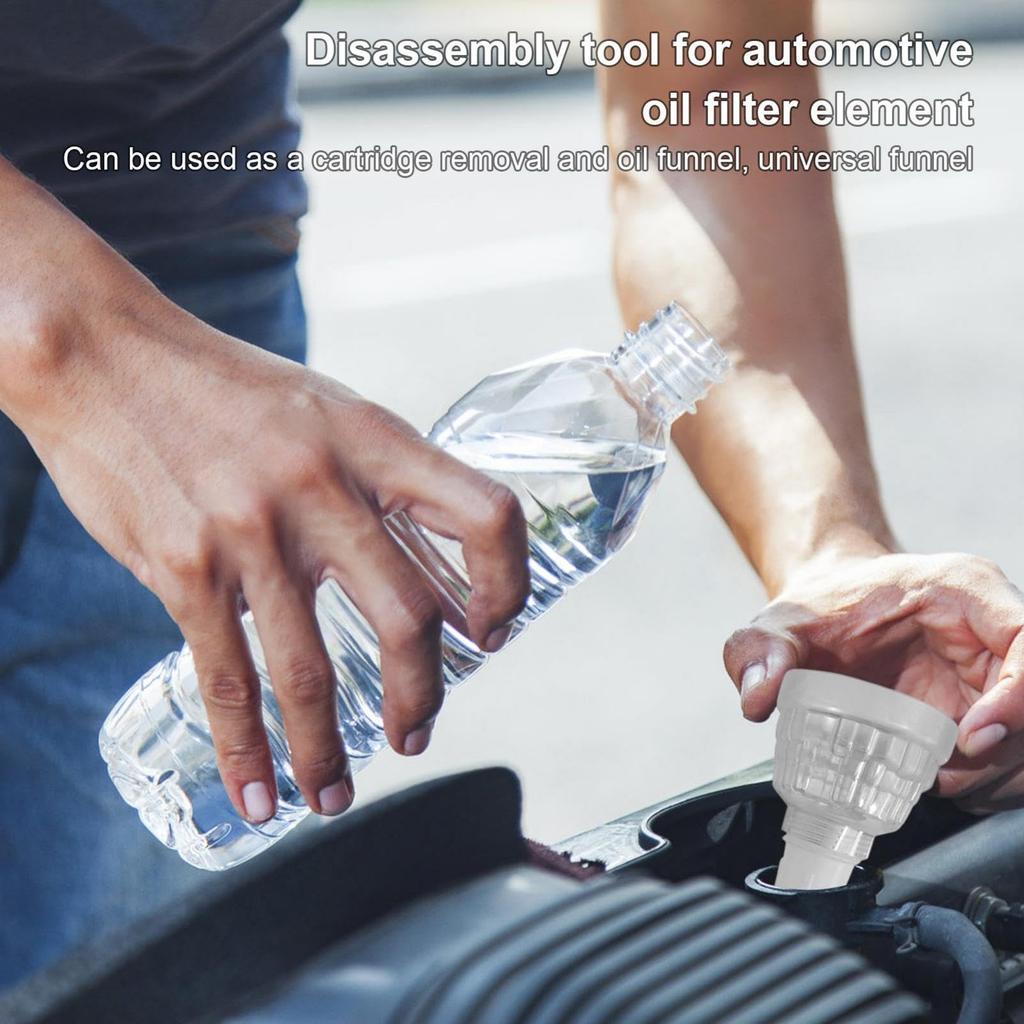 Gerinkoken Car Funnel Funnel Filter Tool Gasoline Engine Funnel Filling Funnel Spill