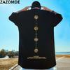 Zazomde Summer Cotton Unisex T Shirt Symbols Chinese Character Tees Unisex Tshirt High Quality Oversized T Shirt Streetwear Hip Hop