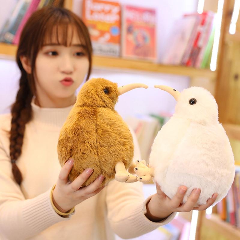 New Zealand Kiwi Bird Plush Toy Soft Stuffed Animal Simulation Birds Doll Kids Toys Christmas Gifts
