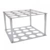 Vinyl Storage Rack with 16 Holes for Craft Rooms and Wrapping Paper