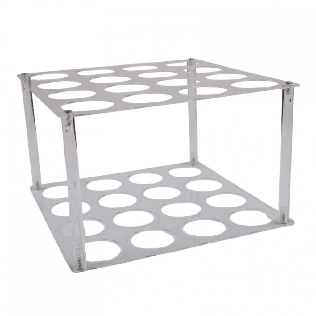 Vinyl Storage Rack with 16 Holes for Craft Rooms and Wrapping Paper
