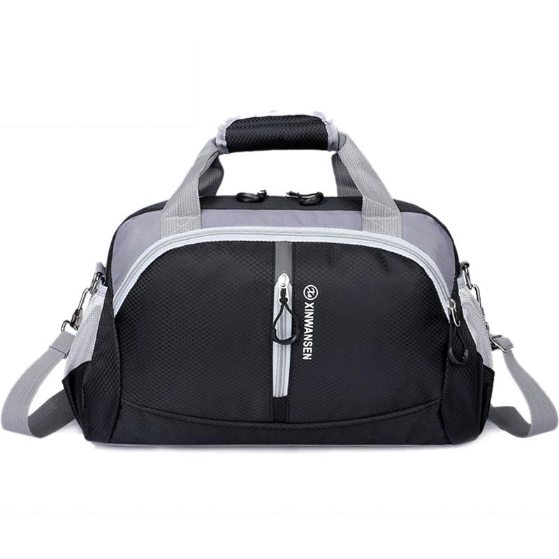 

Sports Gym Bag Women Men Nylon Waterproof Fitness Training Shoulder Travel Handbag Bag Luggage KTY чорний