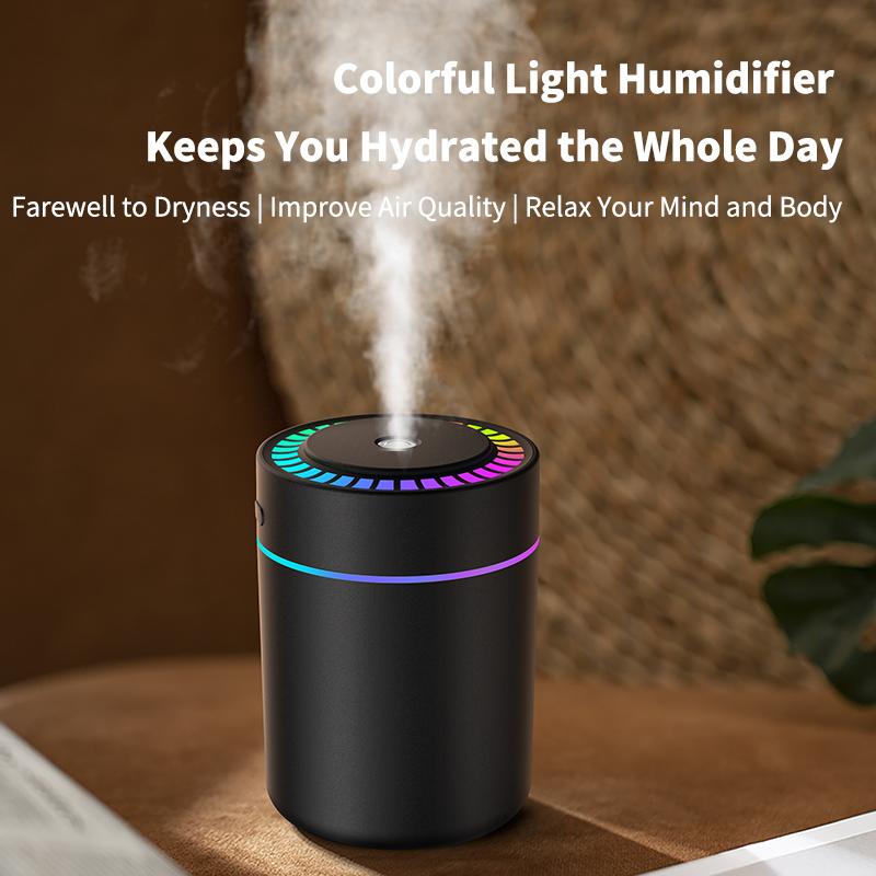 Umidificatore d'Aria Potente ed Efficiente 180ML Diffusore di Aroma per Aromaterapia Olio Essenziale con Luci Colorate per Casa Auto Camera da Letto