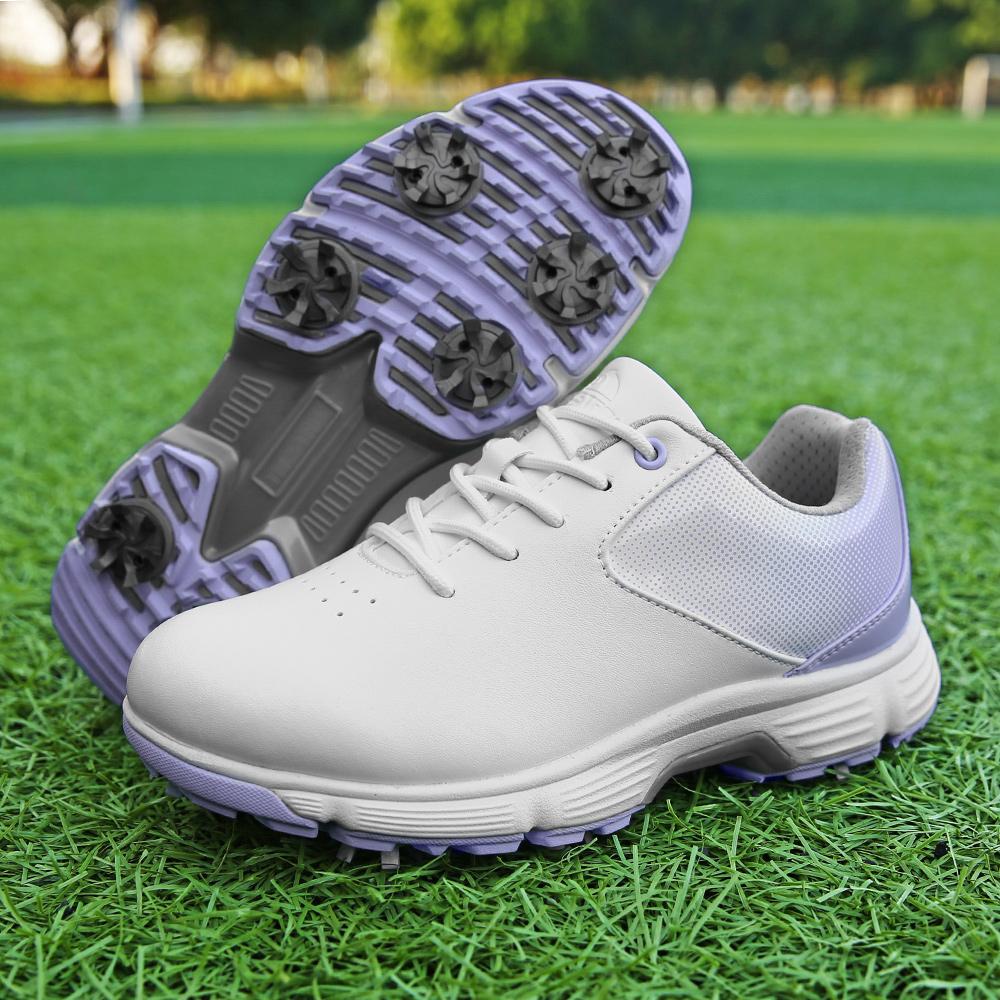 Professional Anti Skid Waterproof Golf Shoes Women Lightweight Golfing Sneakers Comfortable Non Slip Outdoor Sports Footwear