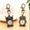 Alloy Clock Keychain Small Mini Hanging Watch Vintage Pocket Watch