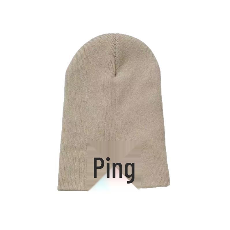 Autumn/Winter Unisex Knit Ski Beanie - Warm NY Wool Pull-On Hat