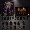 Creative Holiday Gift for Adults Halloween Advent Calendar, 24 Day Countdown Box with Witch Ghost Spooky Desktop Decorations Figurines, Collectible