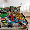Superhero Comic Book Cover Print 3Pcs Bedding Setduvet Cover With 2 Bedropillowcase Home Birthday Gift