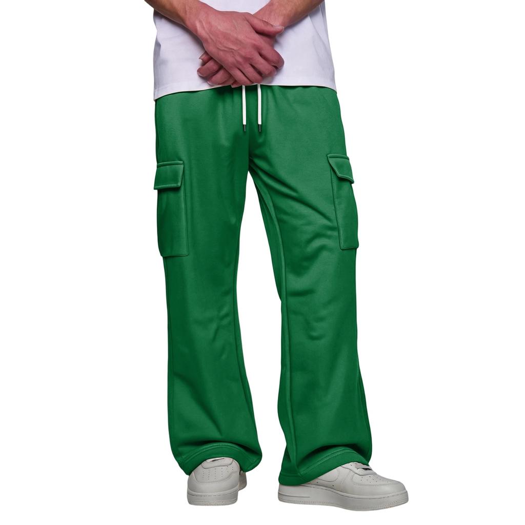 Men's Cargo Pants with Four Pockets Elastic Waist and for Casual Everyday Wear