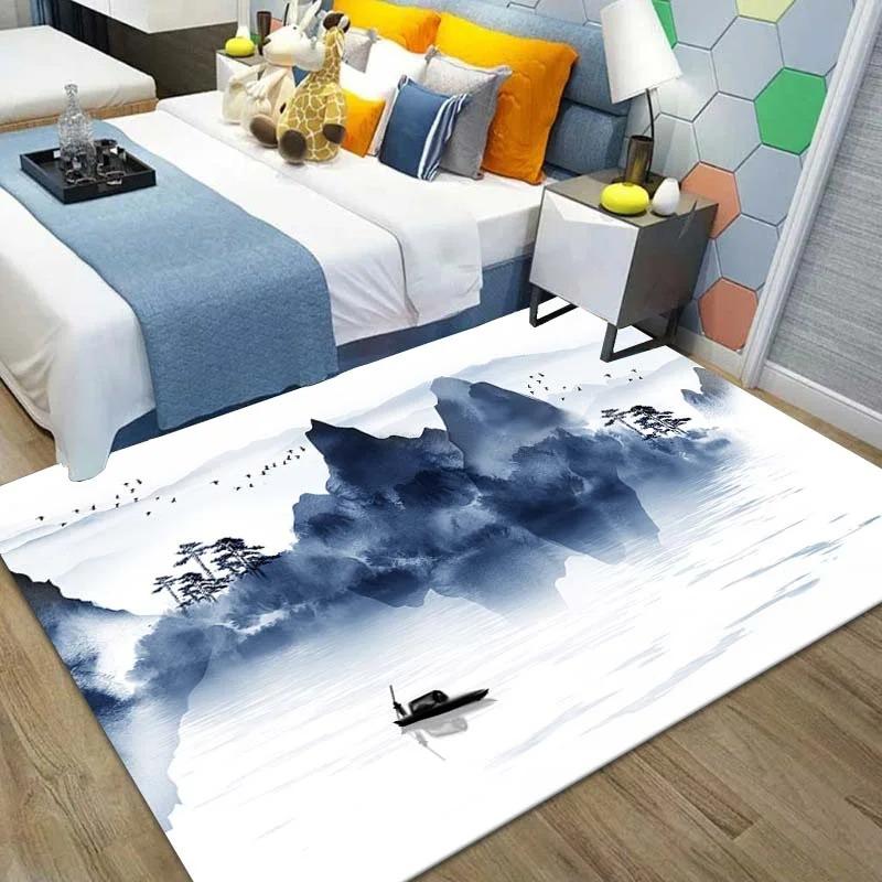 Chinese Ink Painting Floor Mats Door Decoration Home Living Room Floor Mats
