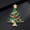 Rhinestones Christmas Crystal Jewelry Gifts Christmas Tree Pins Multi-Colored Christmas Brooch Pins Set for Women & Girl