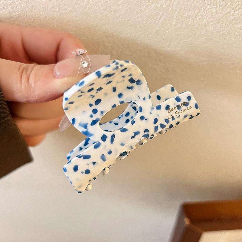 Vintage Acetate Print Small Hair Claw For Women Girl Sweet Hair Ornament High Grade Hair Accessories Claw Clip Hair Clip Hairpin