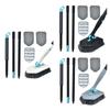 Tub Tile Scrubber Brush Cleaner Brush with Long Handle Scrub Brush Shower Cleaning Brush for Floor Door Bathroom Bath Kitchen