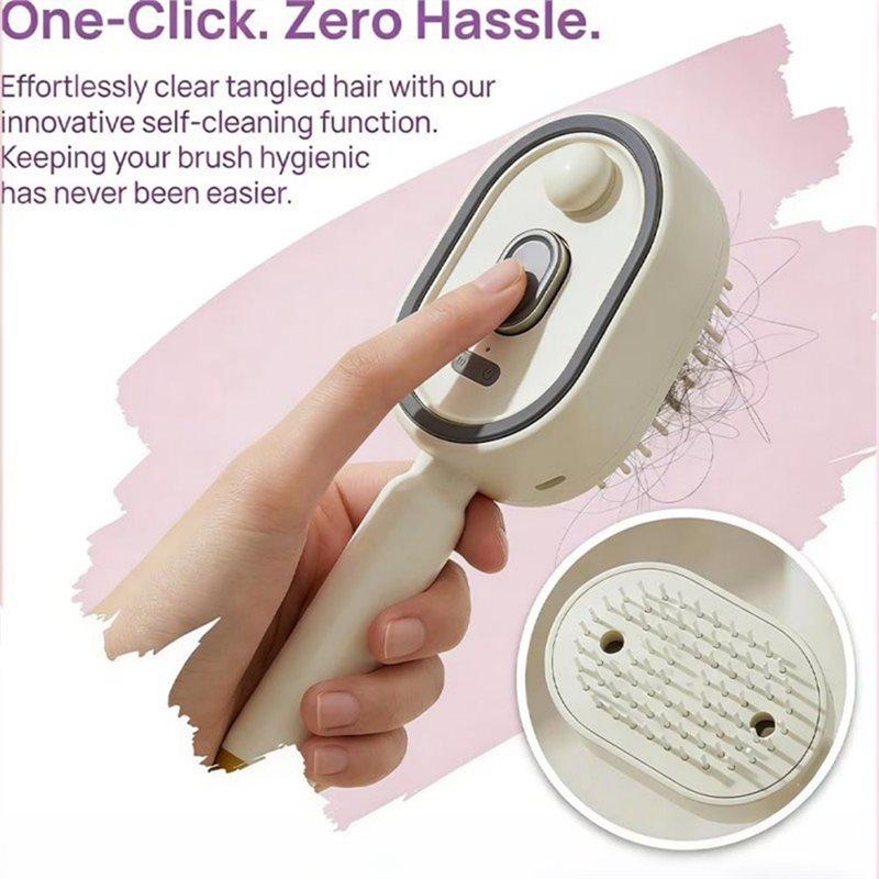 YCOC-Rechargeable Electric Sprays Air Cushion Massage Comb Steam Brush For Hair Straightener A