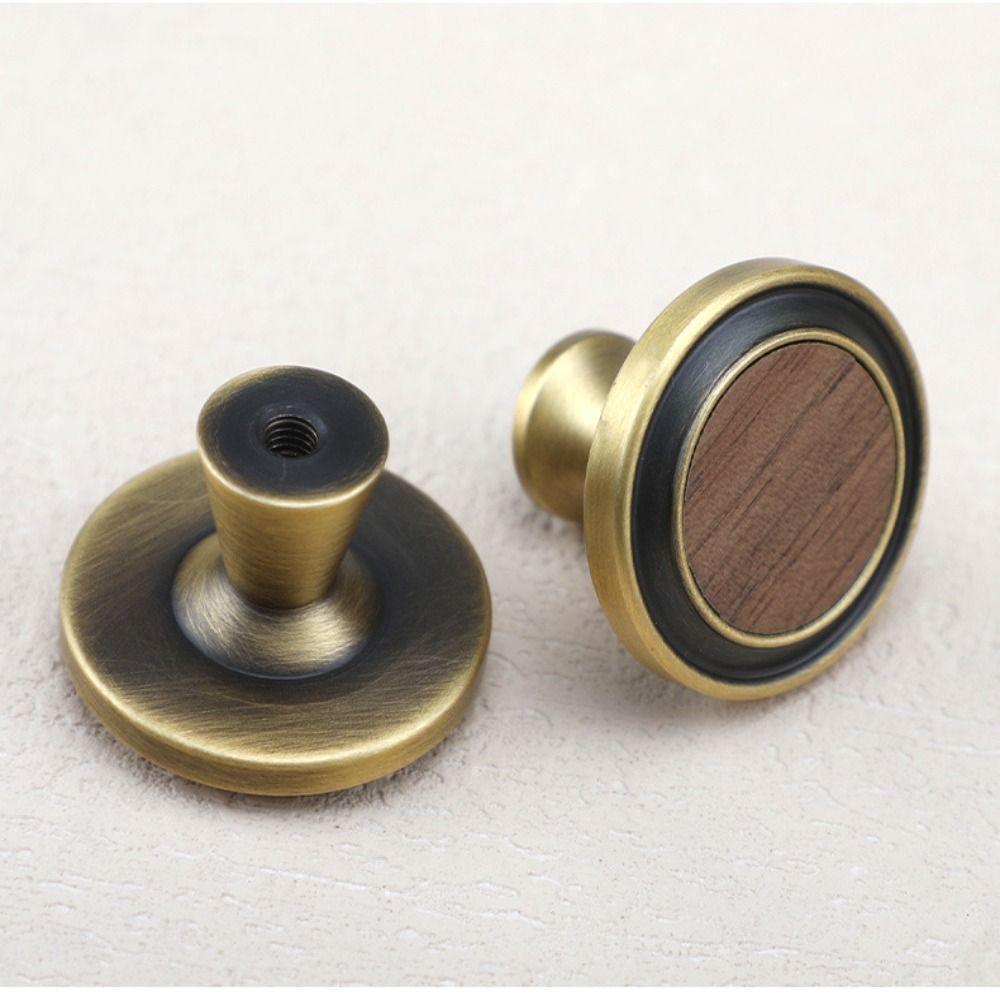Walnut Brass Cabinet Handles Brass Wardrobe Door Handles Walnut Knobs Cabinet Hardware
