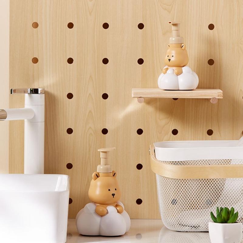 250/500ml Foaming Soap Dispenser with Cartoon Bear Refillable Shower Gel and Hand Sanitizers Bottle Dropshipping