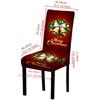Christmas Bell Pattern Spandex Chair Cover Holiday Party Table Decoration Home Supplies