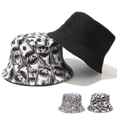 Fashion Flat Top Travel Beach Hats Unisex Outdoor Sun Protection Fisherman Hat Personalized Printing Bucket Cap Hip Hop Caps