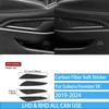 Real Carbon Fiber Car Accessories Gear Air Vent Set Trim Cover Soft Sticker For Subaru Forester SK      2024