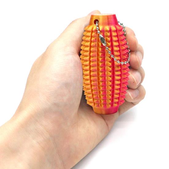 Piggete Fidget Nøkkelring Piggete Grippie Stim Sensorisk Leke Lomme Små Au-er Fidget Leke Nøkkelring Anheng for Angstlindring