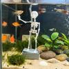 Air Driven Dancing Skeleton Aquarium Bubbler Plastic Movable Oxygen Skeleton  Aquarium Tank
