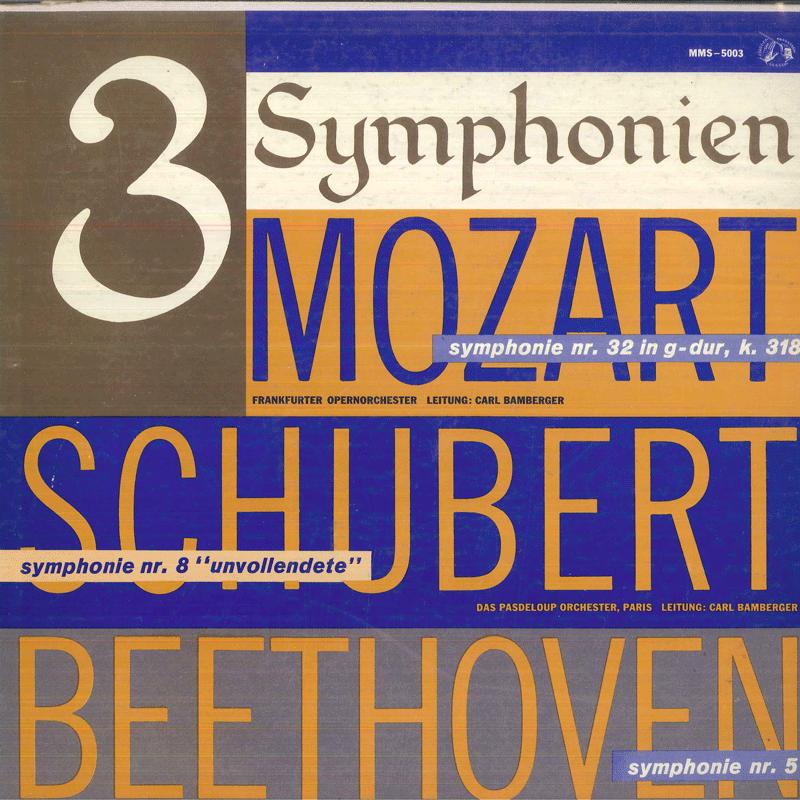 

LP Record VARIOUS 3 Symphonien Mozart Symphonie Nr. M5003 MUSICAL MASTER Germany Classical Used