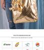 Foldable Nylon Shopping Bag with Little Bear Design