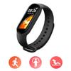 M7 Chytrý náramek Multifunkční Silikonový Dynamický Barevný Velký Displej Fitness Hodinky Náramek pro Monitorování Srdečního Tepu Spánku