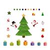 Weihnachtsmann Kühlschrankmagnet Garagentor Magnet Dekorationen Festliches Weihnachts-Kühlschrankmagnet-Set mit Weihnachtsmann für die Küche