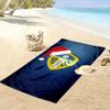 Festive crest radiating pride Print beach towel, quick drying, suitable for travel, outdoor sports, jogging, the beach and swimming, gift