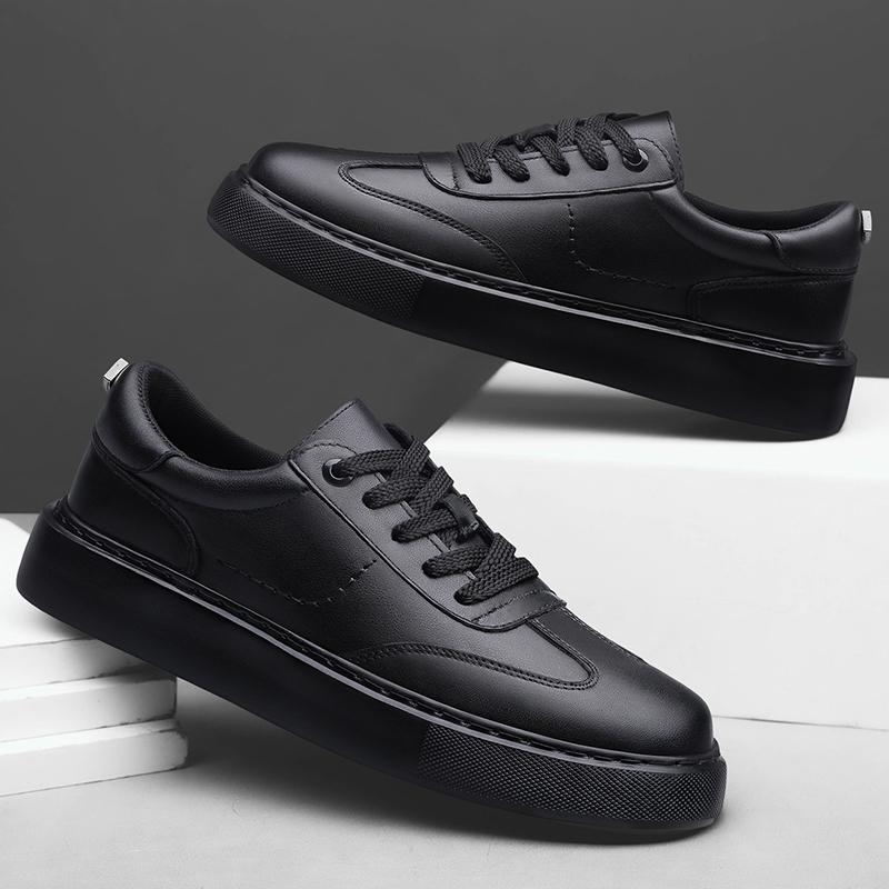 Genuine Leather Men's Sneakers Lightweight Sports Tenis Masculino All-match Travel Male Skateboard Footwear Simple Casual Shoes