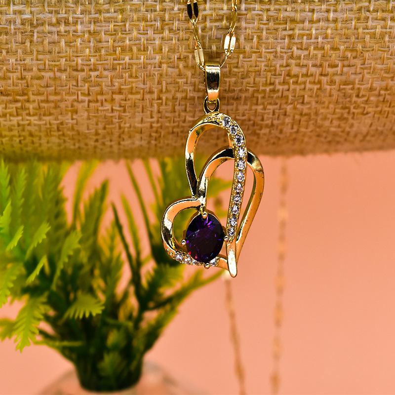 

Двойное кривое персиковое сердце, простой темпераментный дизайн, высококлассный и универсальный