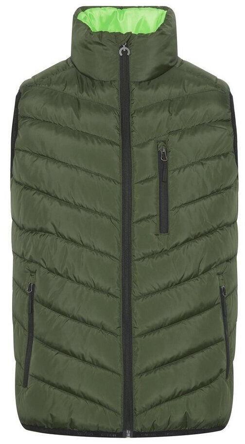 Winter Jacket Chiemsee - Men's Vest with Lining Made of Fashionable Quilted Material (22213201) Green Kombu
