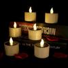 6pcs New Solar Candles Lights Warm White Energy Saving Flickering Candles Waterproof Mini Sensor Decor Lamp Garden Lighting