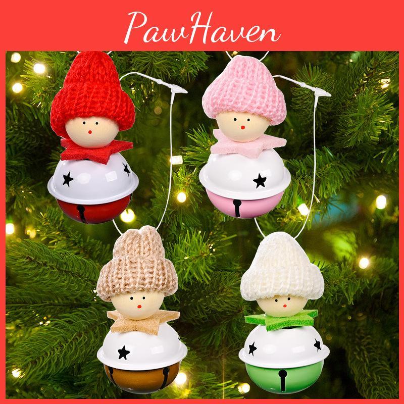 Entzückende gestrickte Mütze Glocke hängende Weihnachtsdekorationen für Baum und Heimdekor