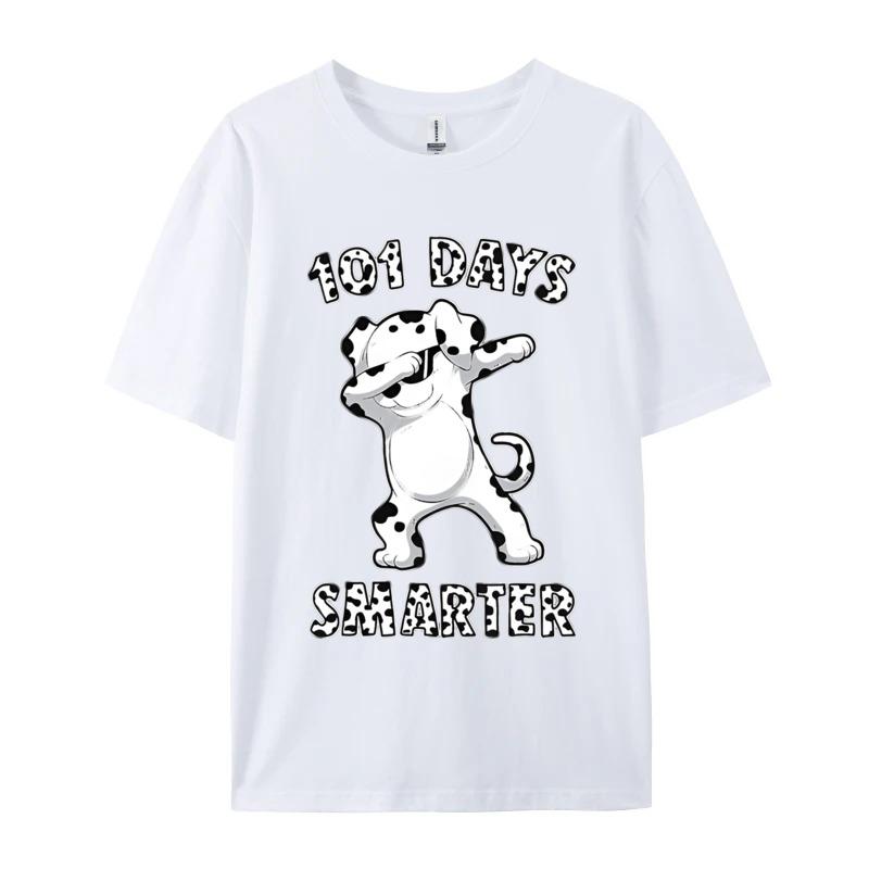 Dabbing Dalmation Dog 101 Days Smarter T Shirts 100 Cotton Fabric Unisex Tshirt Unisexs Tshirts Novelty Street Art Designer Oversize S