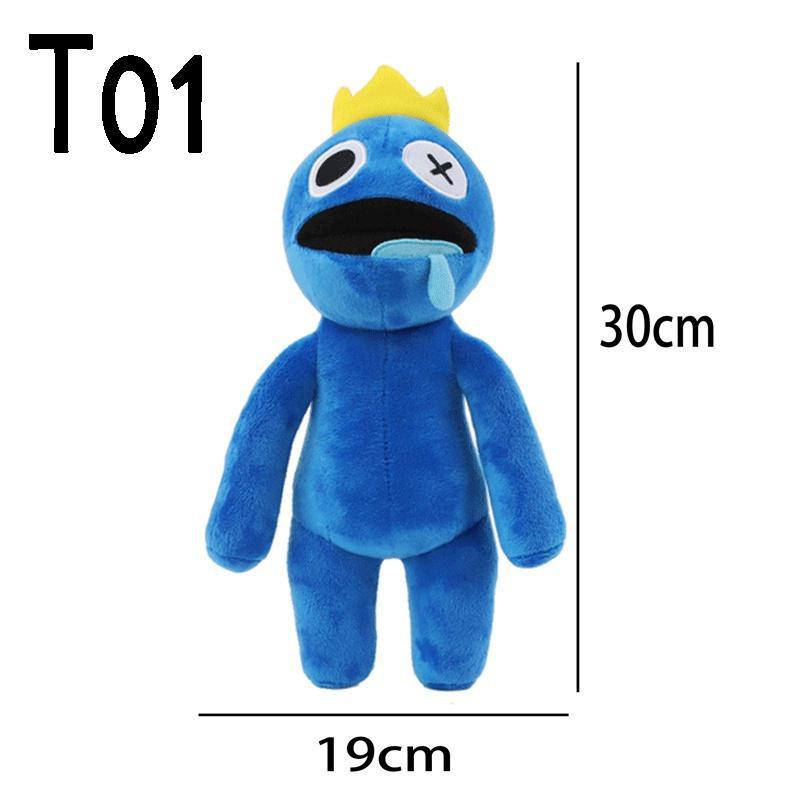 Rainbow Friends Roblox Peluche Cartoon Game Character Doll Kawaii Blue Monster Morbido Peluche per Bambini Regali di Natale