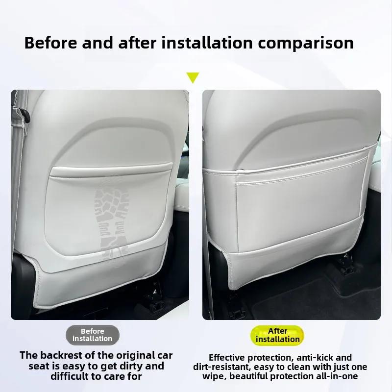 Car Seat Rear Anti-dirty Pad Seat Anti-kick Pad Cover Upgraded Modified Interior Suitable for Xiaopeng Xpeng G6 23-24