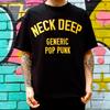 Limitiertes Neck Deep Britische Punkband Grafik Baumwoll T-Shirt Unisex und Unisex Kurzarm Vintage Marken T-Shirt Y2k Streetwear Top
