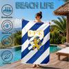 Ifk Lion Crest Emblem Beach Towel, Quick-drying, Easy to Care for, Suitable for Both Fitness and Beach Vacations,Sports Essential