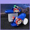 Pantufas Confortáveis de Desenho Animado Mario para Meninos Leves Sola Macia Design Antiderrapante Perfeitas para Usar no Verão