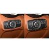 Carbon Fiber Car Accessories Headlight Switch Panel Modified Interior Trim Cover Soft Sticker For Alfa Romeo Giulia 2017-