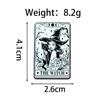 Witch-Themed Dark Night Brooch: Versatile Alloy Cartoon Badge for Clothing Accessories