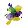 Elegant Organza Hair Drop Fascinator Hat Women Headpiece with Feather Bridal Wedding Show Race Millinery Hair Accessories