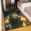 Multiple Sizes Frog Sitting On Lily Pad Print Carpet Rug for Living Room Bedroom Sofa Doormat Home Decor Non-slip Floor Mat