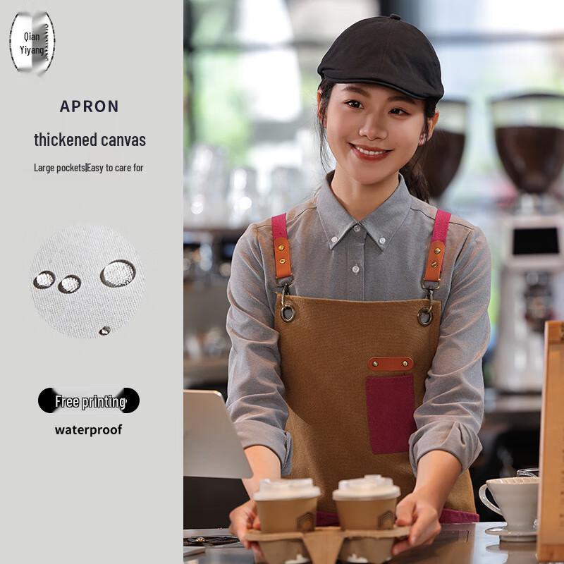 

Unisex Heavy-Duty Waterproof Canvas Work Apron One Size