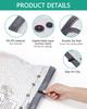 6Pcs Vacuum Storage Bags with Electric Air Pump Reusable Space Saver Bags One-Click Auto Vacuum Sealer Bags for Clothes Bedding